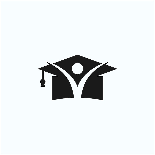 Education toga hat logo