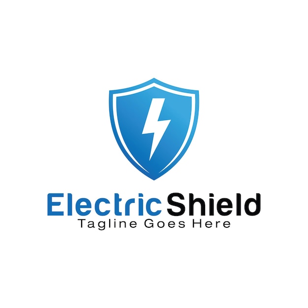 Electric Shield logo design template