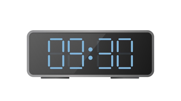 Electronic desk clock. Modern watches for the workplace. 