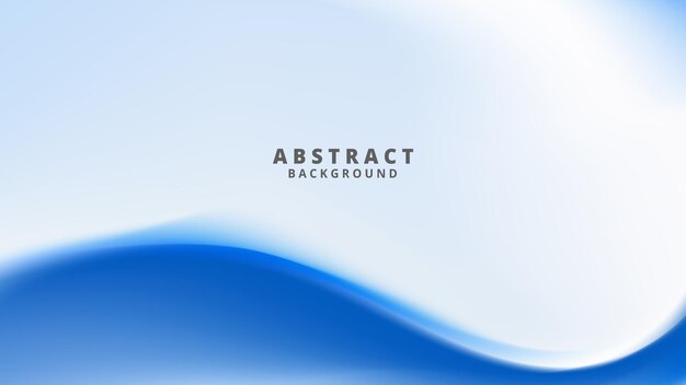 Vector elegant and modern abstract background with a flowing blue wave