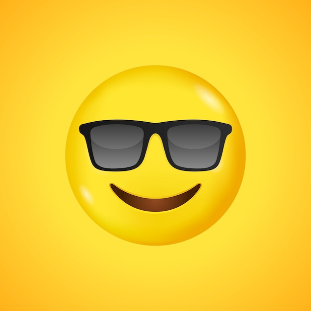 Emoji with Sun Glasses