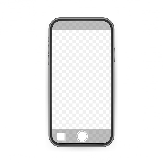 Empty smartphone screen. illustration.