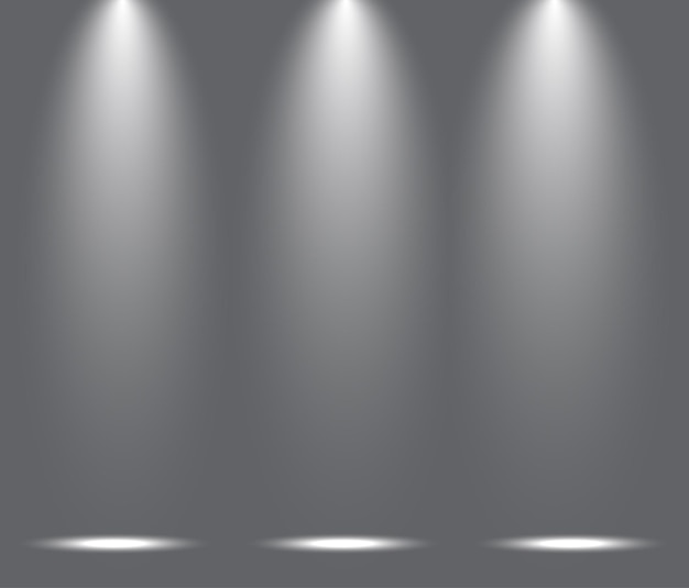 Vector empty white grey gradient studio room background backdrop light