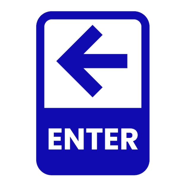 enter sign