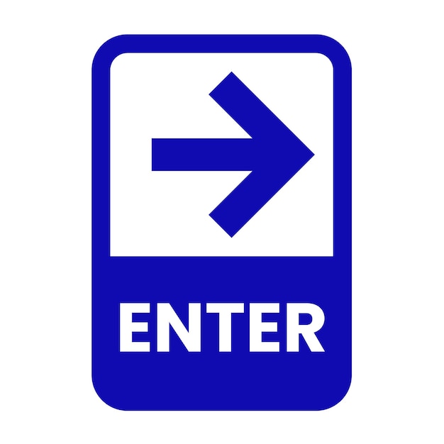 enter sign