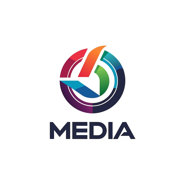 Vector entertainment and media logo concept