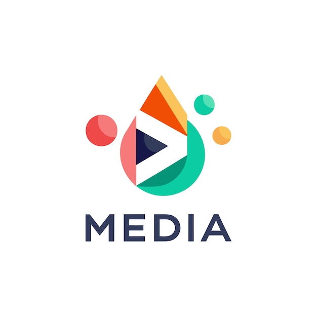 Vector entertainment and media logo concept