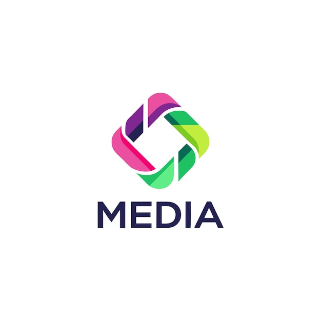 Vector entertainment and media logo concept