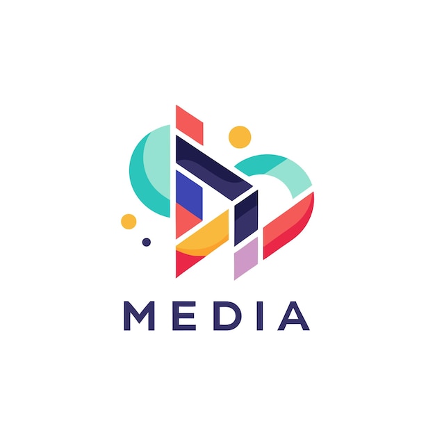 Vector entertainment and media logo concept