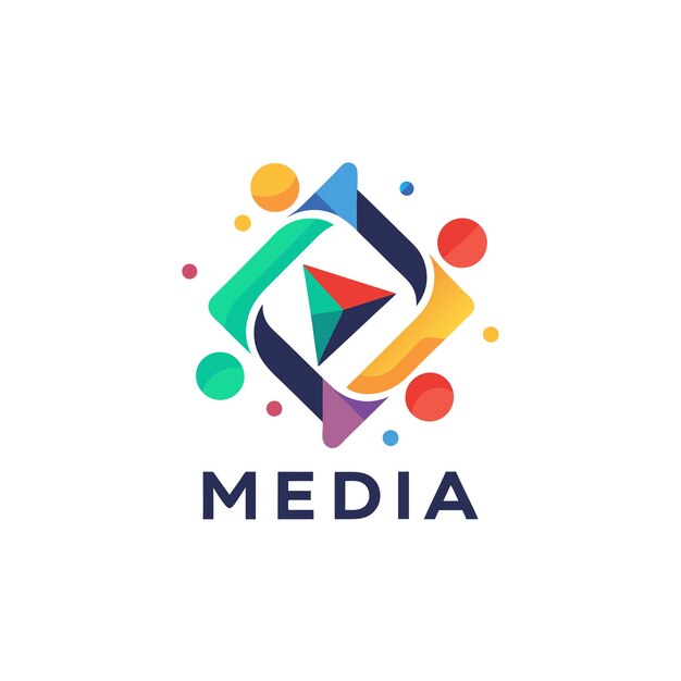 Vector entertainment and media logo concept