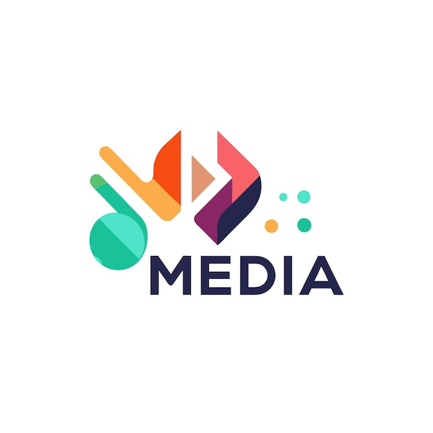 Vector entertainment and media logo concept