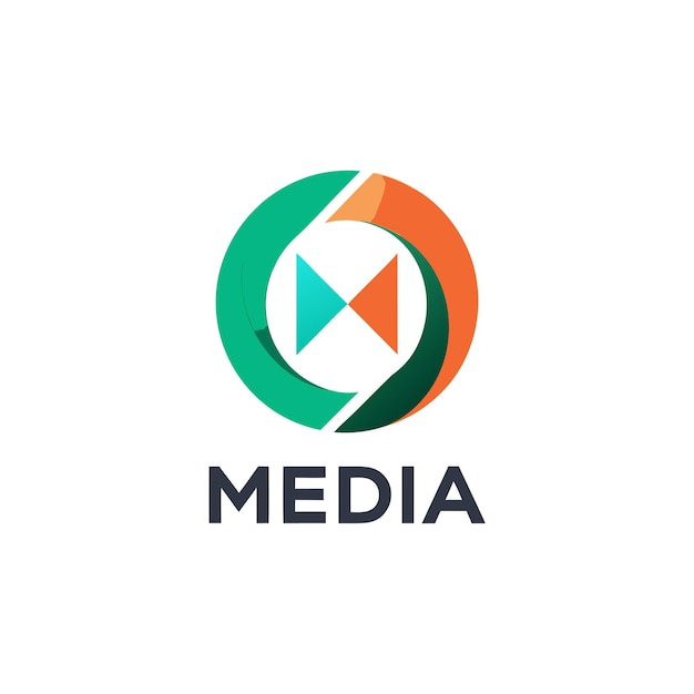 Vector entertainment and media logo concept