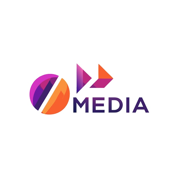 Vector entertainment and media logo concept