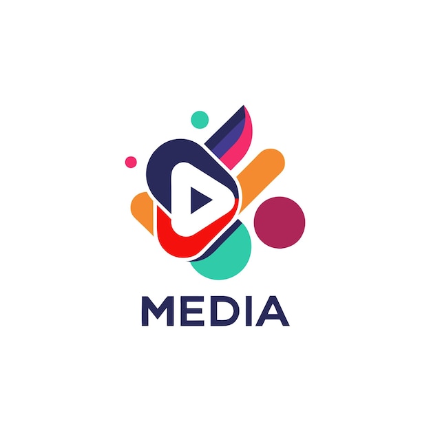 Vector entertainment and media logo concept