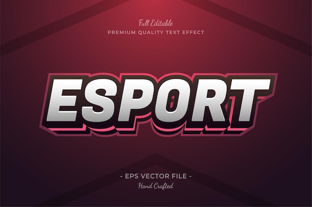 Esport Gaming Team editable text effect