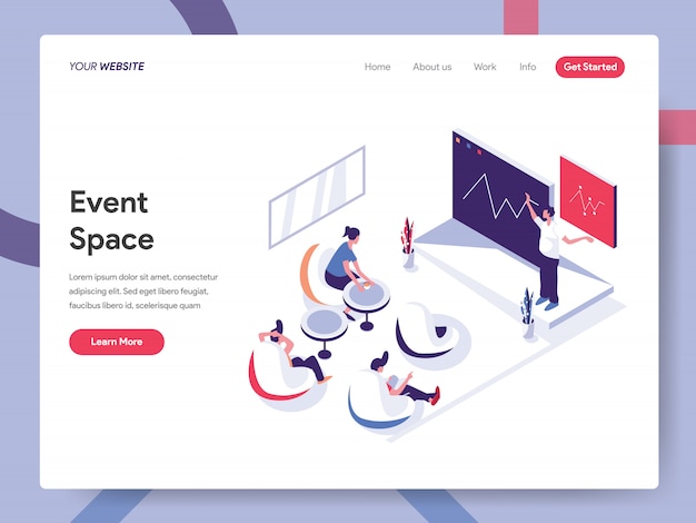 Event Space banner Concept For Website Page