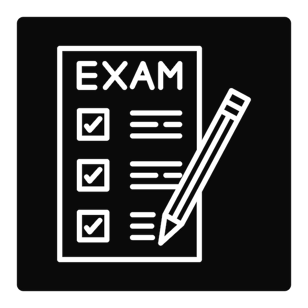 Vector exam icon