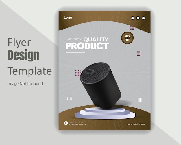 Vector exclusive and quality product flyer design template