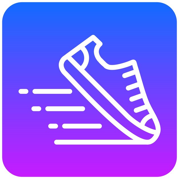 Vector exercise shoes icon