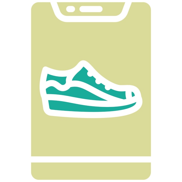 Vector exercise shoes vector icon illustration of workout app iconset