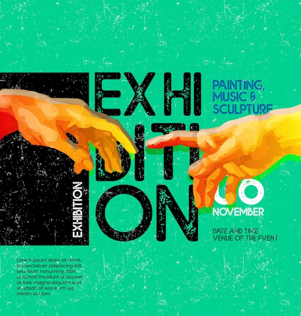 Exhibition poster design template