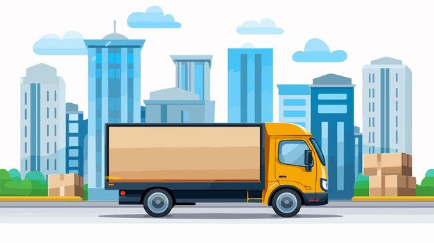 Vector express delivery concept shipping icons design vector illustration