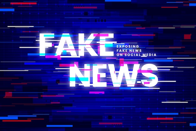 Fake news and glitch effects