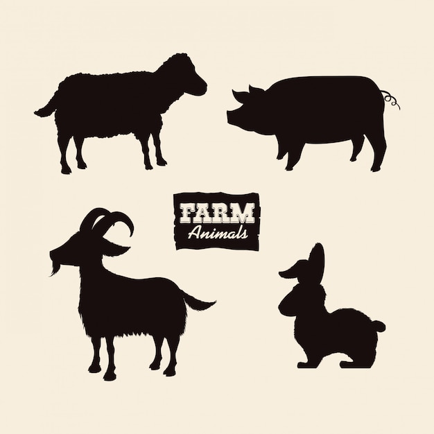 Farm animal design.