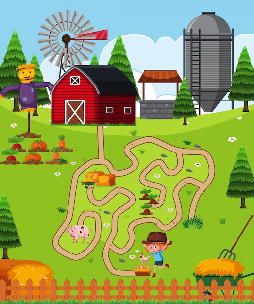 Farm puzzle game template