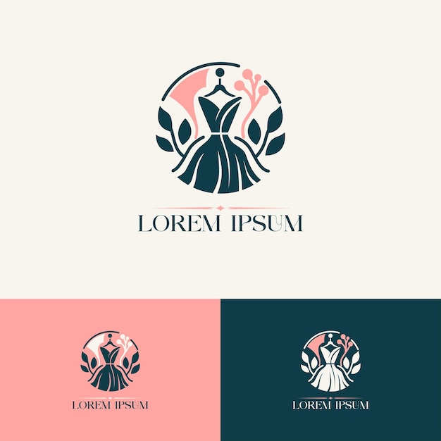 Vector fashion logo or vector tailor logo