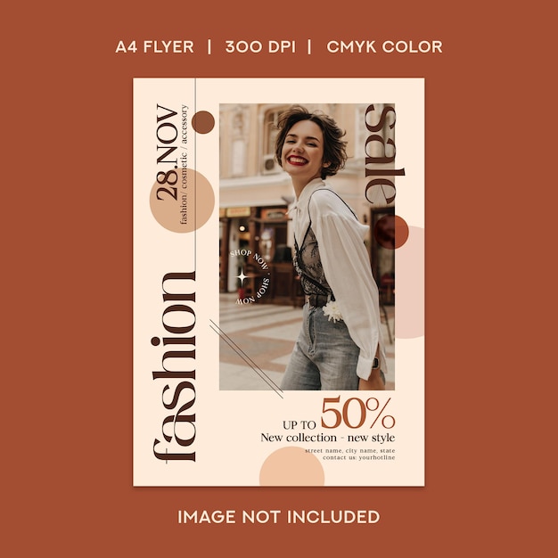 Vector fashion sale flyer