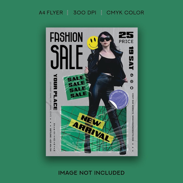 Vector fashion sale flyer