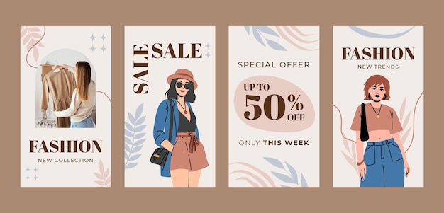 Vector fashion template design