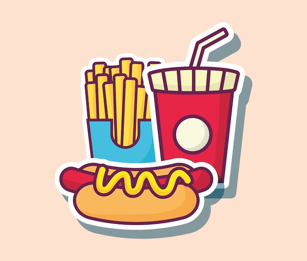 Vector fast food design