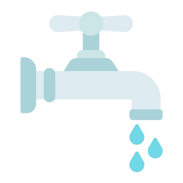 Vector faucet vector illustration style