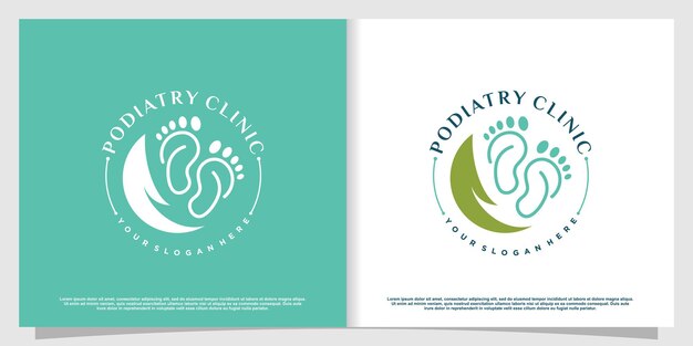 Vector feet massage logo design with creative unique style premium vector part 5