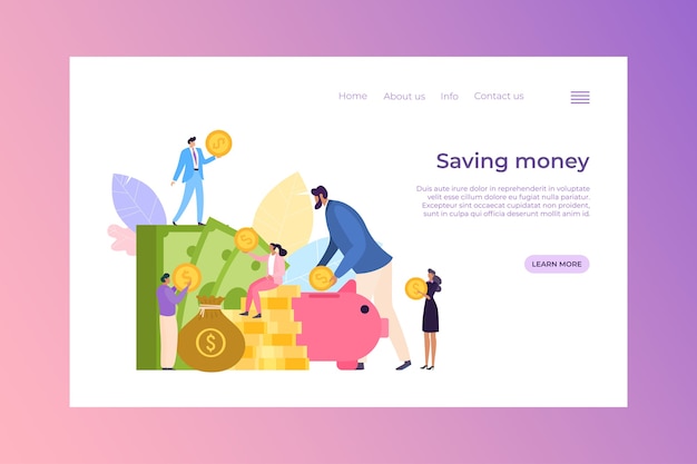 Finance money saving concept