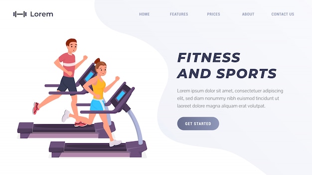 Vector fitness landing page