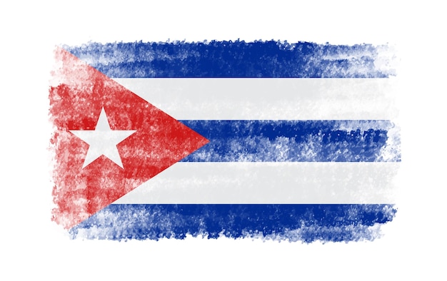 Flag of Cuba in grunge style.