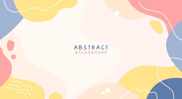 Vector flat abstract pastel background