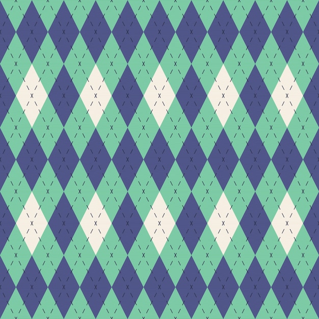 Flat argyle pattern