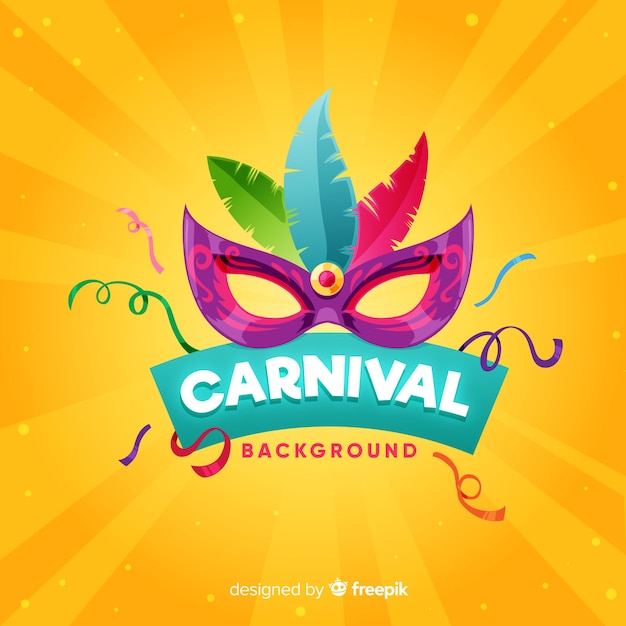 Vector flat carnival background