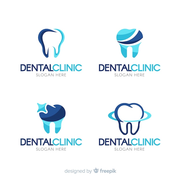 Flat dental clinic logo