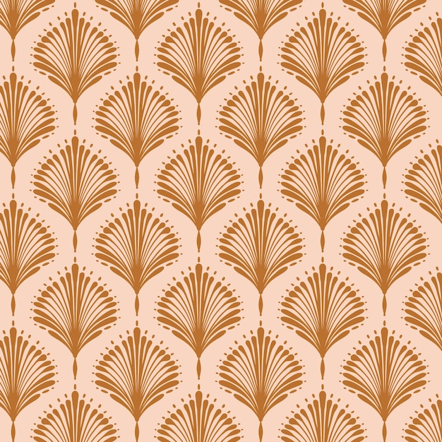 Flat design art deco pattern illustration