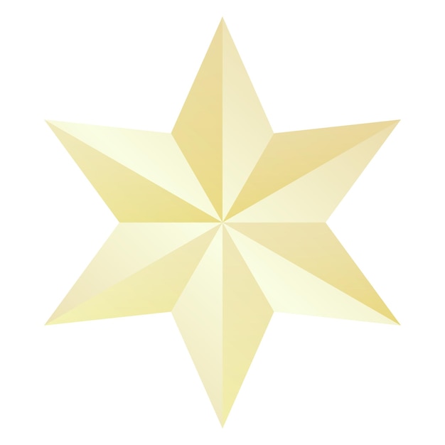 Vector flat design star element illustration on a white background