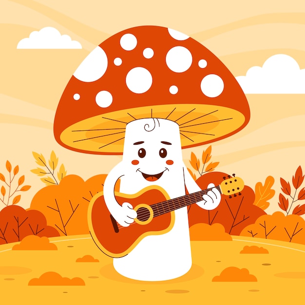 Flat illustration for autumn celebration