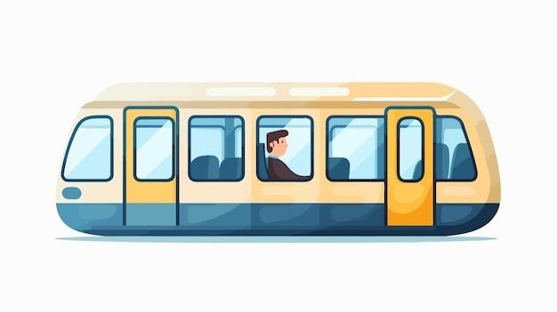 Flat Passenger Icon Vector Cartoon Illustration