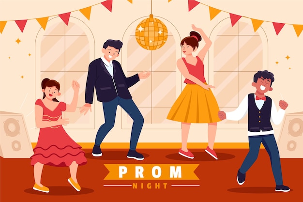 Flat prom background