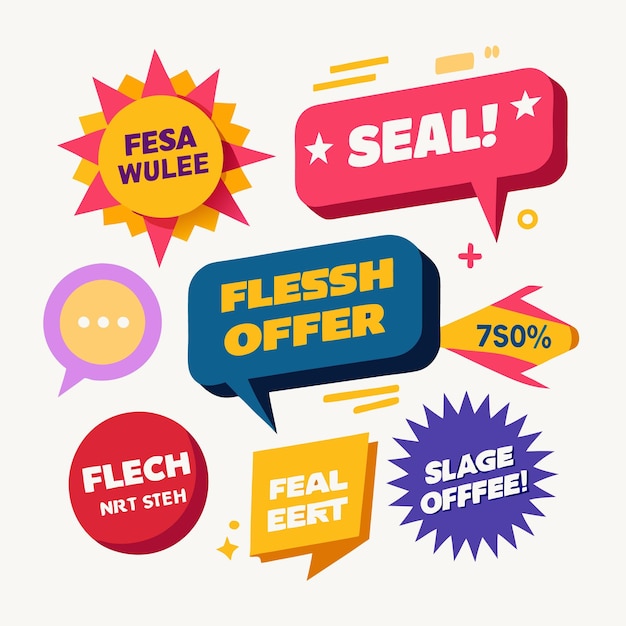 Vector flesh offer sale seal 75 off