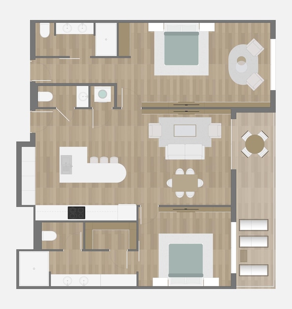 Vector floor plan